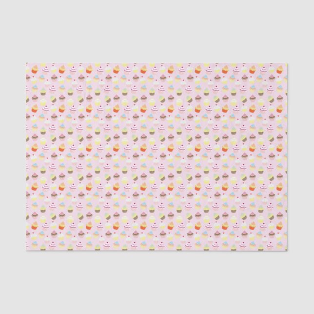 Tissue Paper Cupcake Party Seidenpapier (Vorderseite)