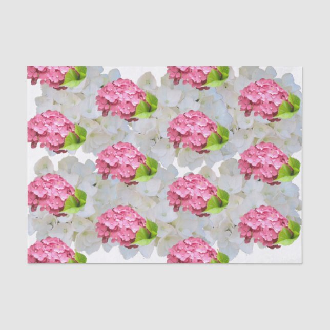 Tissue Paper Deep Pink Hydrangea Seidenpapier (Vorderseite)