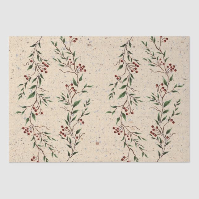 Tissue Paper der Berry Branch Seidenpapier (Vorderseite)