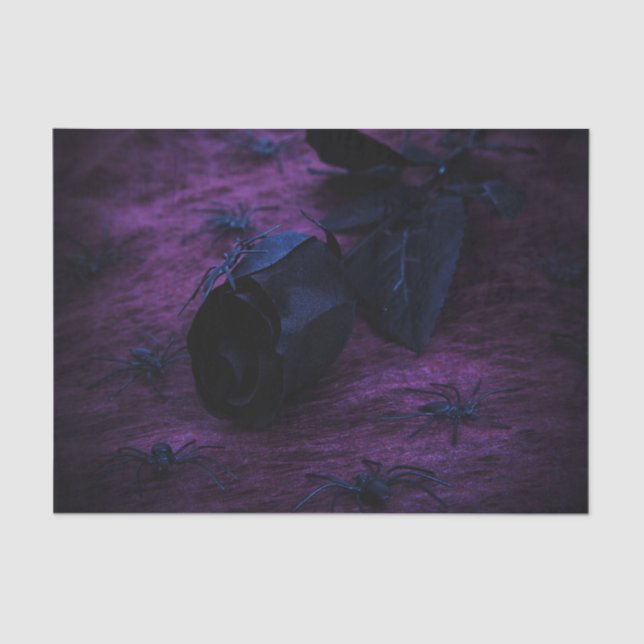 Tissue Paper der schwarzen Rose Seidenpapier (Vorderseite)