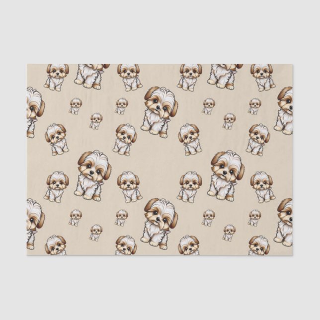 Tissue Paper for Morkie Lovers Seidenpapier (Vorderseite)