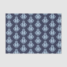 Tissue Paper für Navy und Light Blue Anchors