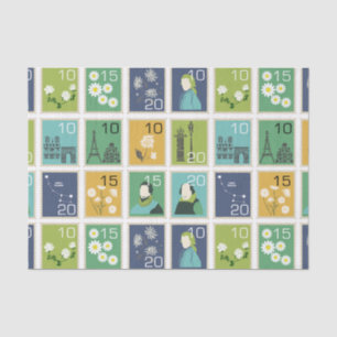 Tissue Paper für niedliche Briefmarke Seidenpapier