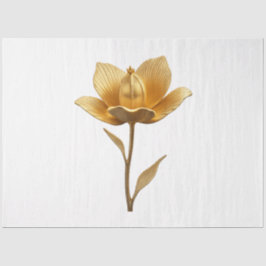 Tissue Paper "Goldene Blume" Seidenpapier