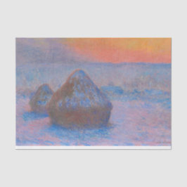 Tissue Paper HAYSTACK IN SNOW MONET Seidenpapier