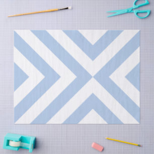 Tissue Paper (Hellblau und weiß) Seidenpapier
