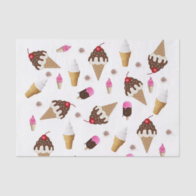 Tissue Paper Ice Creme Seidenpapier (Vorderseite)