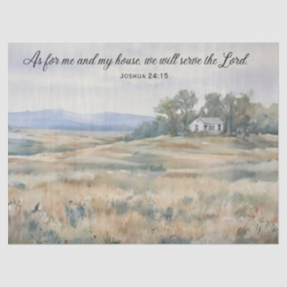 Tissue Paper - Joshua 24:15 - A House on a Prairie Seidenpapier