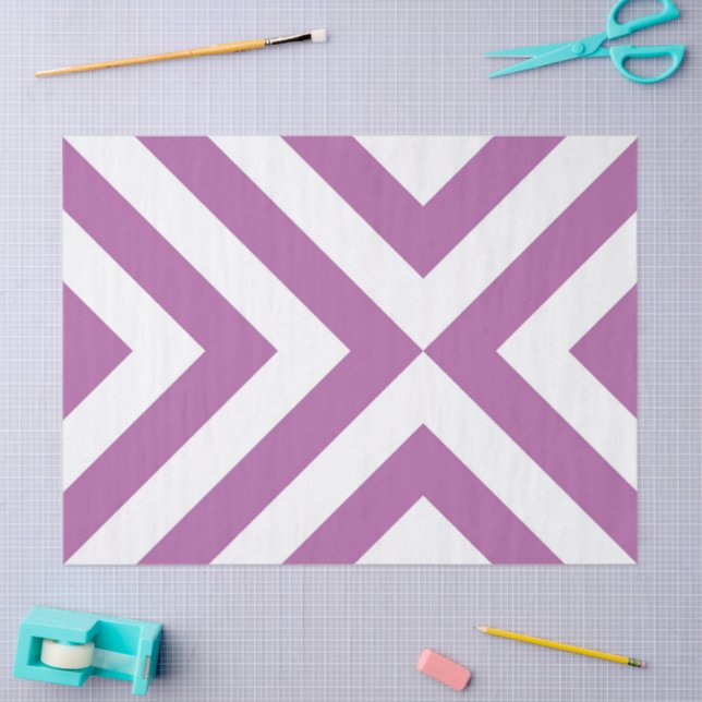Tissue Paper Lavendel and Pink Chevrons Seidenpapier (Basteln)