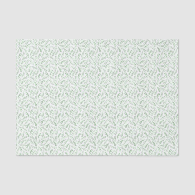 Tissue paper - Leaves - green Seidenpapier (Vorderseite)