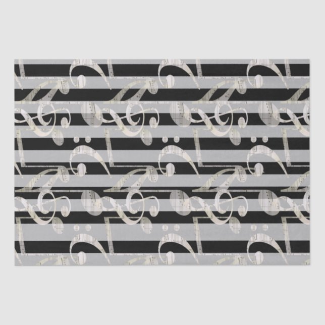 Tissue Paper (Musiknotenpapier) Seidenpapier (Vorderseite)