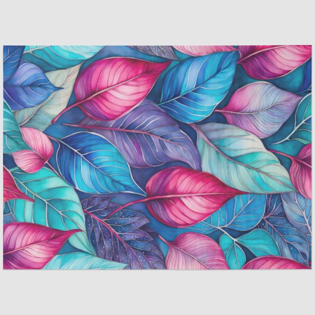 Tissue Paper of Colorful Botanic Art Seidenpapier (Vorderseite)