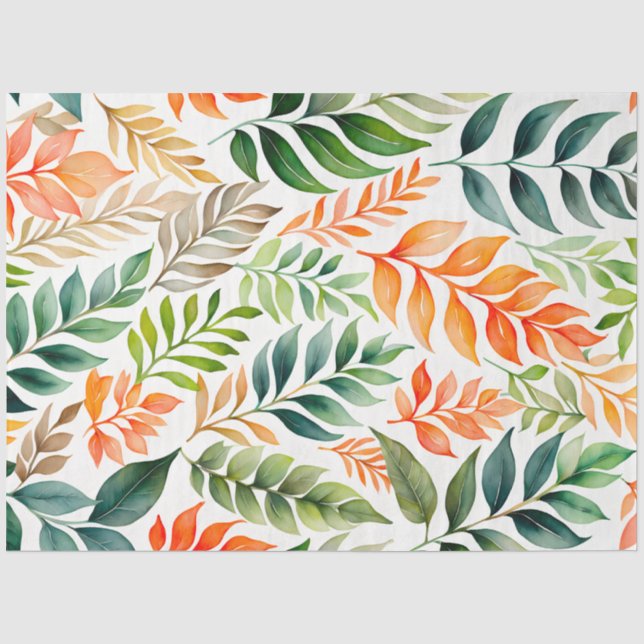 Tissue Paper of Colorful Botanic Art Seidenpapier (Vorderseite)