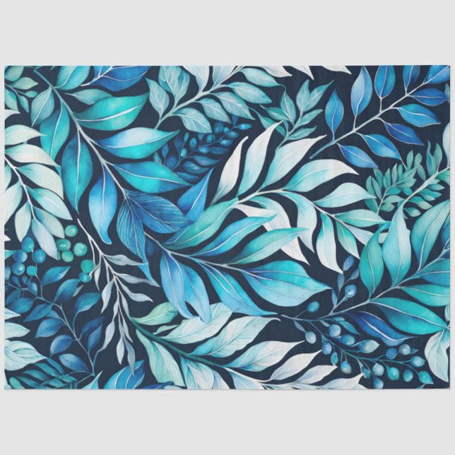 Tissue Paper of Colorful Botanic Art Seidenpapier (Vorderseite)