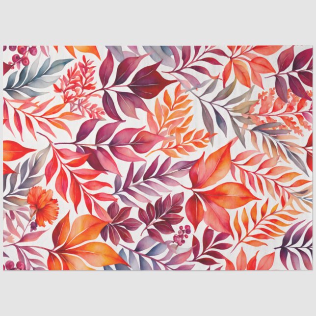 Tissue Paper of Colorful Botanic Art Seidenpapier (Vorderseite)