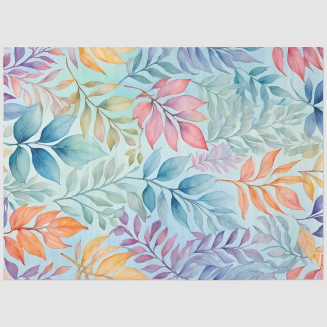 Tissue Paper of Colorful Botanic Art Seidenpapier (Vorderseite)