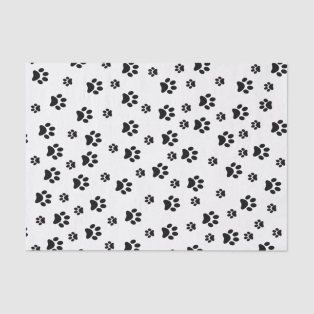 Tissue Paper Paw Cat Kitten Welpenhund Seidenpapier (Vorderseite)