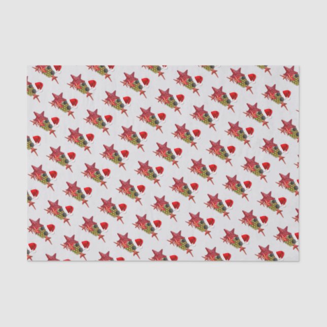 Tissue Paper Pineapel Santa Starfish Seidenpapier (Vorderseite)