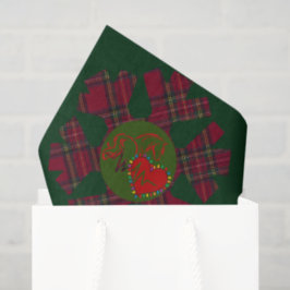 Tissue Paper Plaid Snowflake Seidenpapier