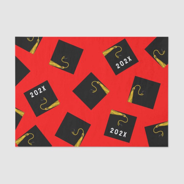 Tissue Paper (Red Abschluss Tissue Paper) Seidenpapier (Vorderseite)