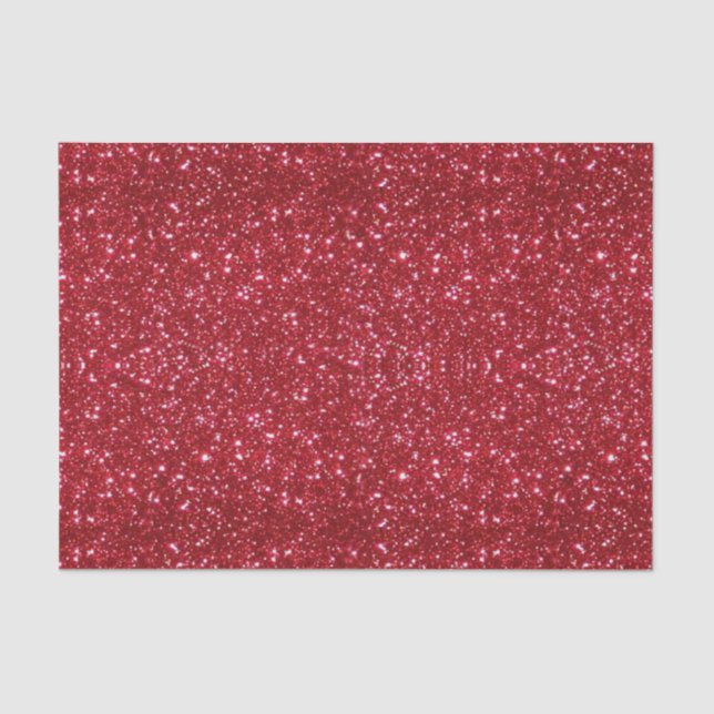 Tissue Paper (Red Glitzer Tissue Paper) Seidenpapier (Vorderseite)