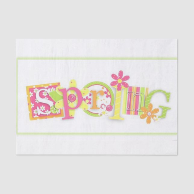 Tissue Paper Spring Seidenpapier (Vorderseite)