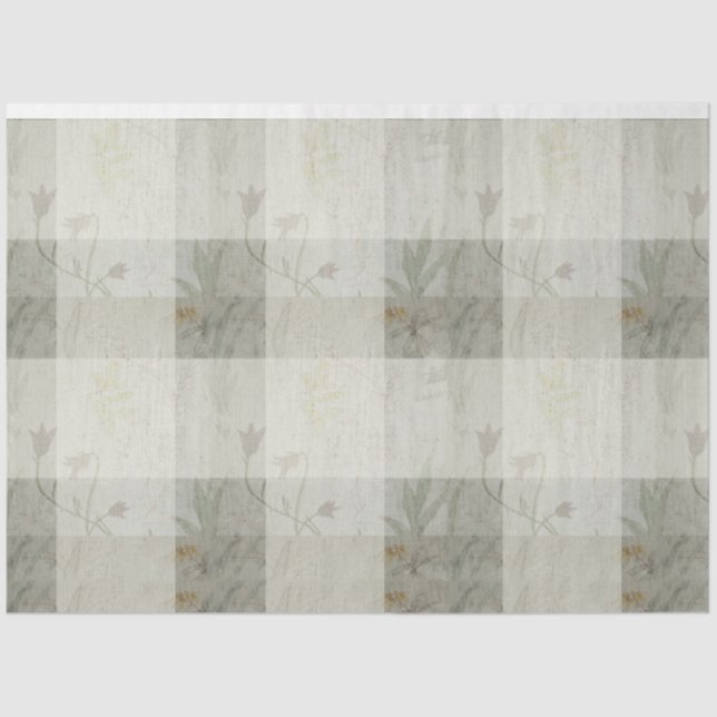 Tissue Paper über wild lebende Blume Seidenpapier (Vorderseite)