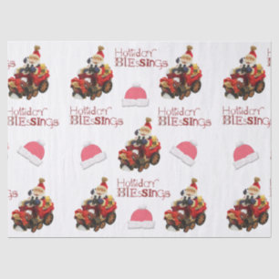 Tissue Paper Vintag Santa Holiday Segen Seidenpapier