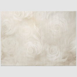 Tissue Paper von Ivory, Creamy Floral Polterabend Seidenpapier