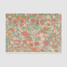 Tissue Paper William Morris Floral Orange Seidenpapier