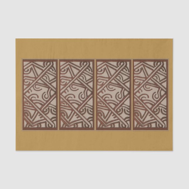 Tissue Paper with Unique Gold Design Seidenpapier (Vorderseite)