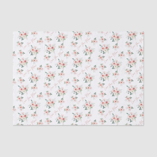 Tissue Paper zur Rose der Mutter Seidenpapier (Vorderseite)