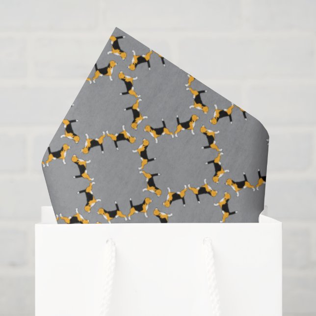 Tissue-Papier-Beagle-Hunde Seidenpapier (Geschenktüte)