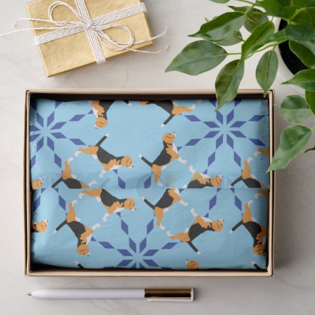 Tissue-Papier-Beagle-Hunde Seidenpapier (Geschenk)