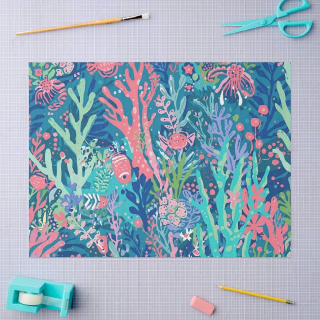 Tissue-Papier in stilvoller Grafik Seidenpapier (Basteln)