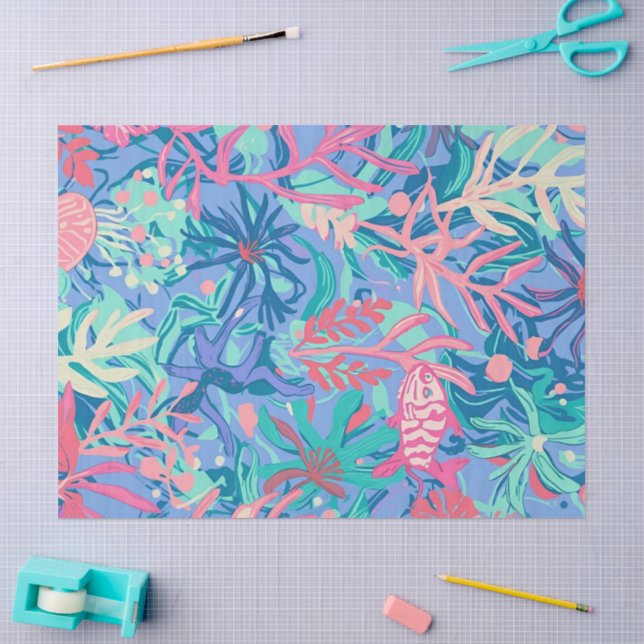 Tissue-Papier in stilvoller Grafik Seidenpapier (Basteln)