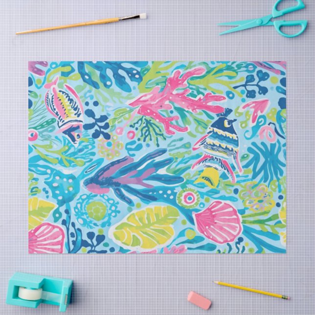 Tissue-Papier in stilvoller Grafik Seidenpapier (Basteln)