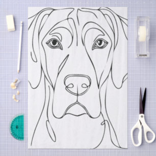 Tissue-Papier mit Doggen Seidenpapier