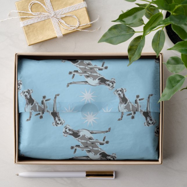 Tissue-Papier mit Doggen Seidenpapier (Geschenk)