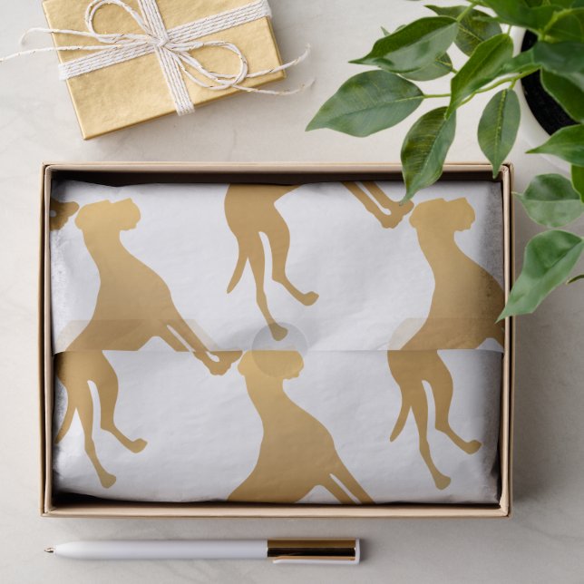 Tissue-Papier mit Doggen Seidenpapier (Geschenk)
