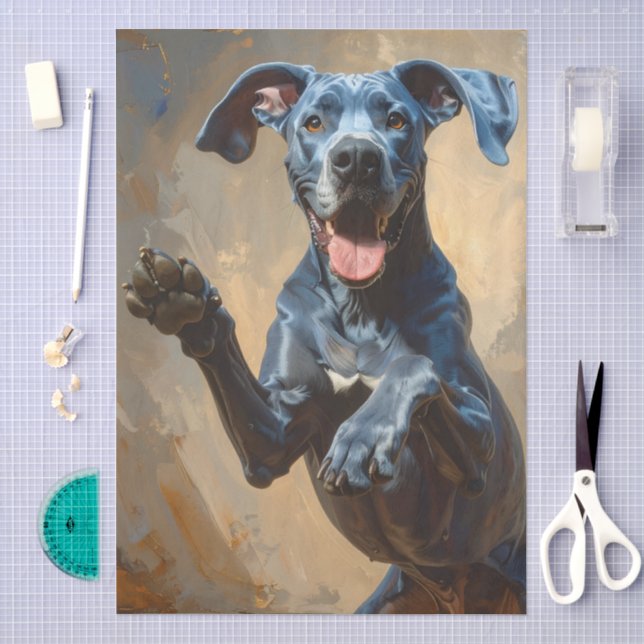 Tissue-Papier mit Doggen Seidenpapier (Handwerk)