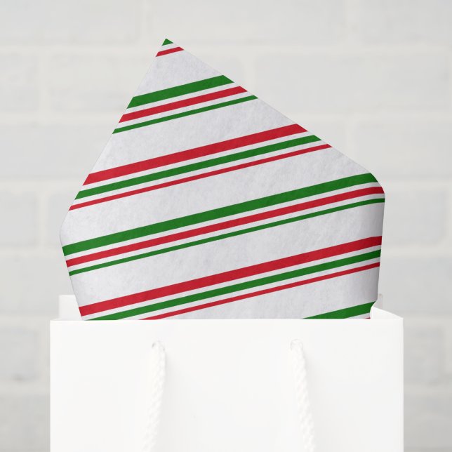 Tissue-Papier-Zuckerstangen-Gestreift Seidenpapier (Geschenktüte)