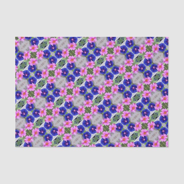 Tissue Portulaca & Morning Glory Seidenpapier (Vorderseite)