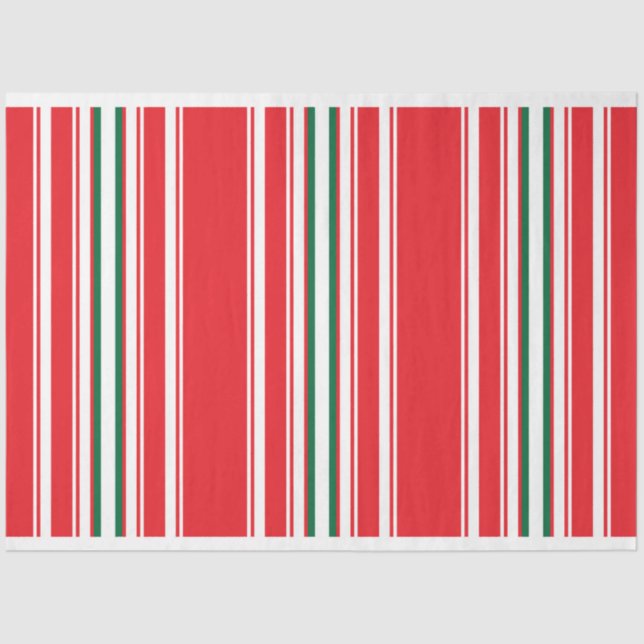 Tissue (rote und grüne Streifen) Seidenpapier (Vorderseite)