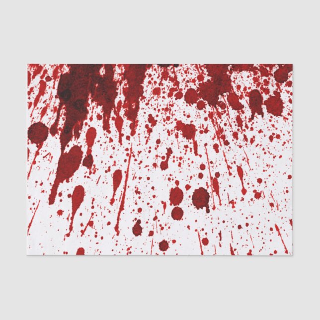 Tissue Wrapping Blood Spritzer Vampire Gothi Seidenpapier (Vorderseite)