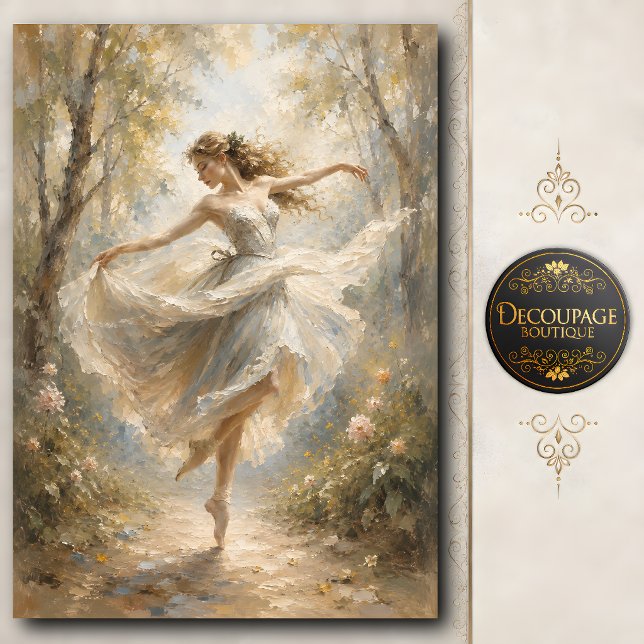 Tissuepapier mit Wald-Balletttänzerin Seidenpapier (Woodland Ballet Dancer Tissue Paper)