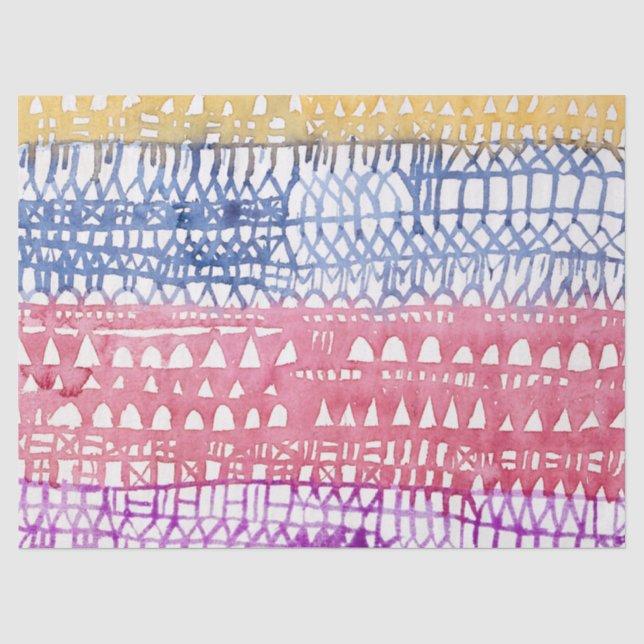 TISSUPAPIER : PAUL KLEE SEIDENPAPIER (Vorderseite)