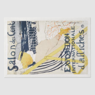 TISSUPAPIER:TOULOUSE LAUTREC : SALON DES CENT SEIDENPAPIER