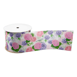 Tit-Vogel und Blume-Satinband Satinband