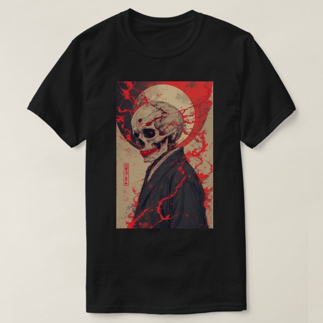 Titan Attack Japanese Anime Skull Reaper Gothic 02 T-Shirt (Design vorne)